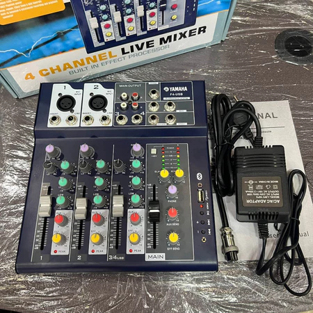 Combo Mixer F4 Yamaha và Micro Kolance KL250 – Bộ Thiết Bị Thu Âm & Hát Live Mạnh Mẽ Trong Tầm Giá Rẻ